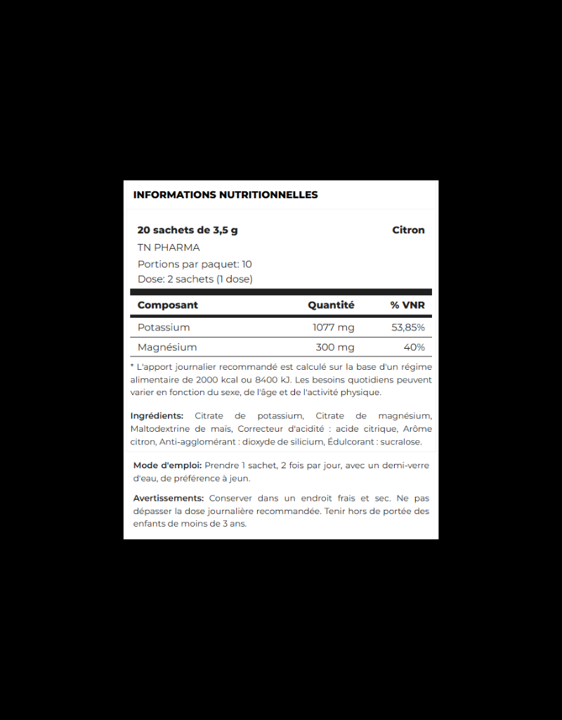 Mgk Plus - Magnésium citrate 20 sachets