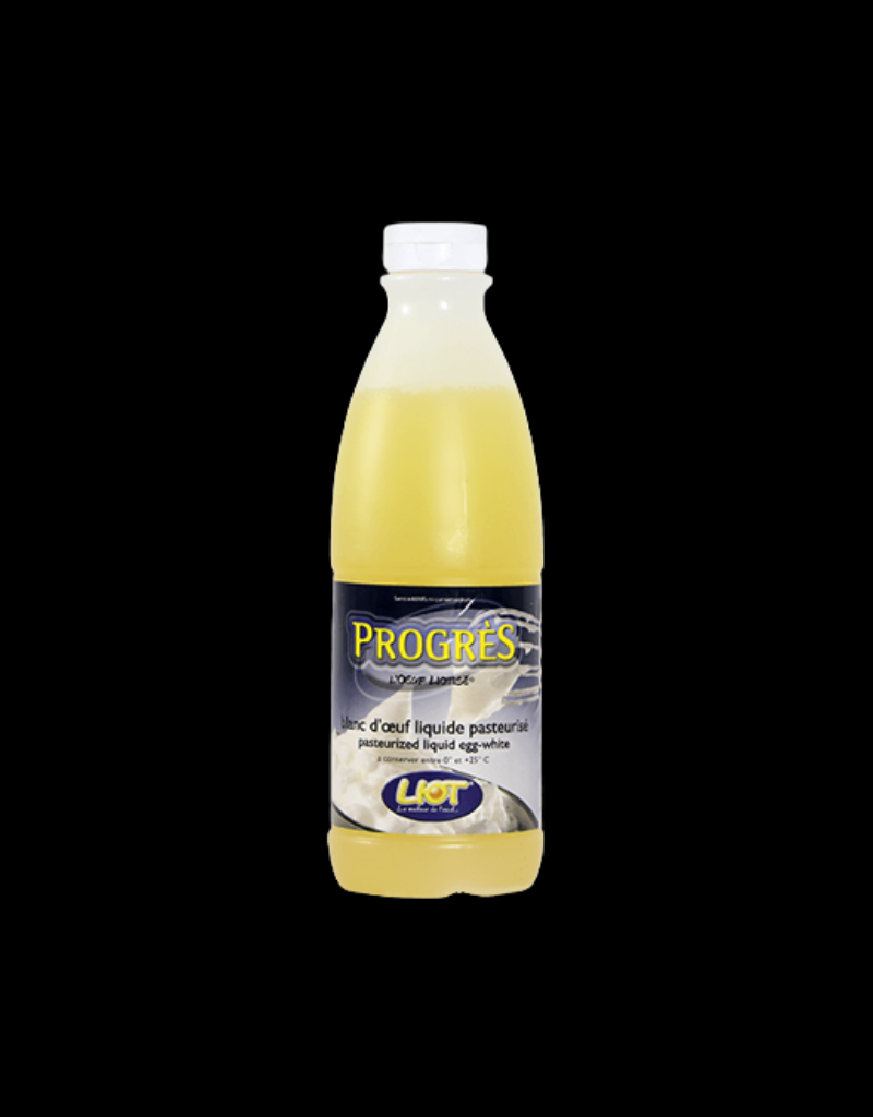 Bouteille blanc d'oeuf liquide