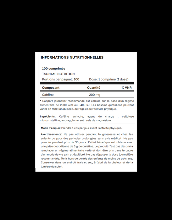Caféine - 100 tbl