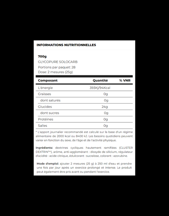 Glycopure professional solocarb