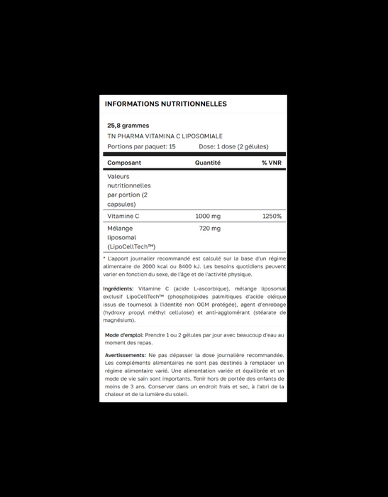 Vitamine C Liposomale - 30 cps